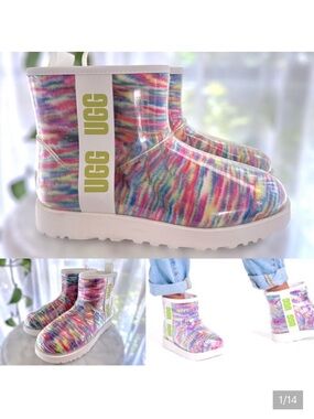 UGG Classic Waterproof Clear Mini Boots Winter Snow Rain size 7